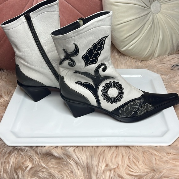 MATERIA PRIMA by GOFFREDO FANTINI LEATHER BOOTS VINTAGE SIZE 10 Never worn - Picture 7 of 10